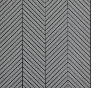 Grey Chevron Interlock Wpc Louvers Plain Colors 8x1 Ft - Pn 02725