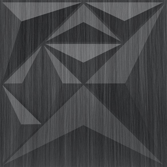 Elevate Interior Panels Gray Pine Wood Diamond 3D Wall Panel 1.6x1.6 ft wood louvers Grey Grey_Diamond
