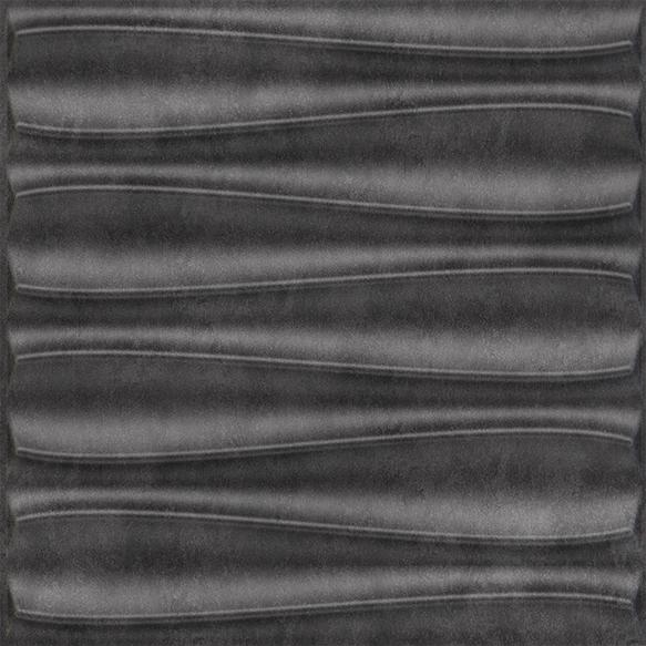 Elevate Interior Panels Nexa Gray Dune 3D Wall Panel 1.6x1.6 ft designer louvers Grey Grey_Dune
