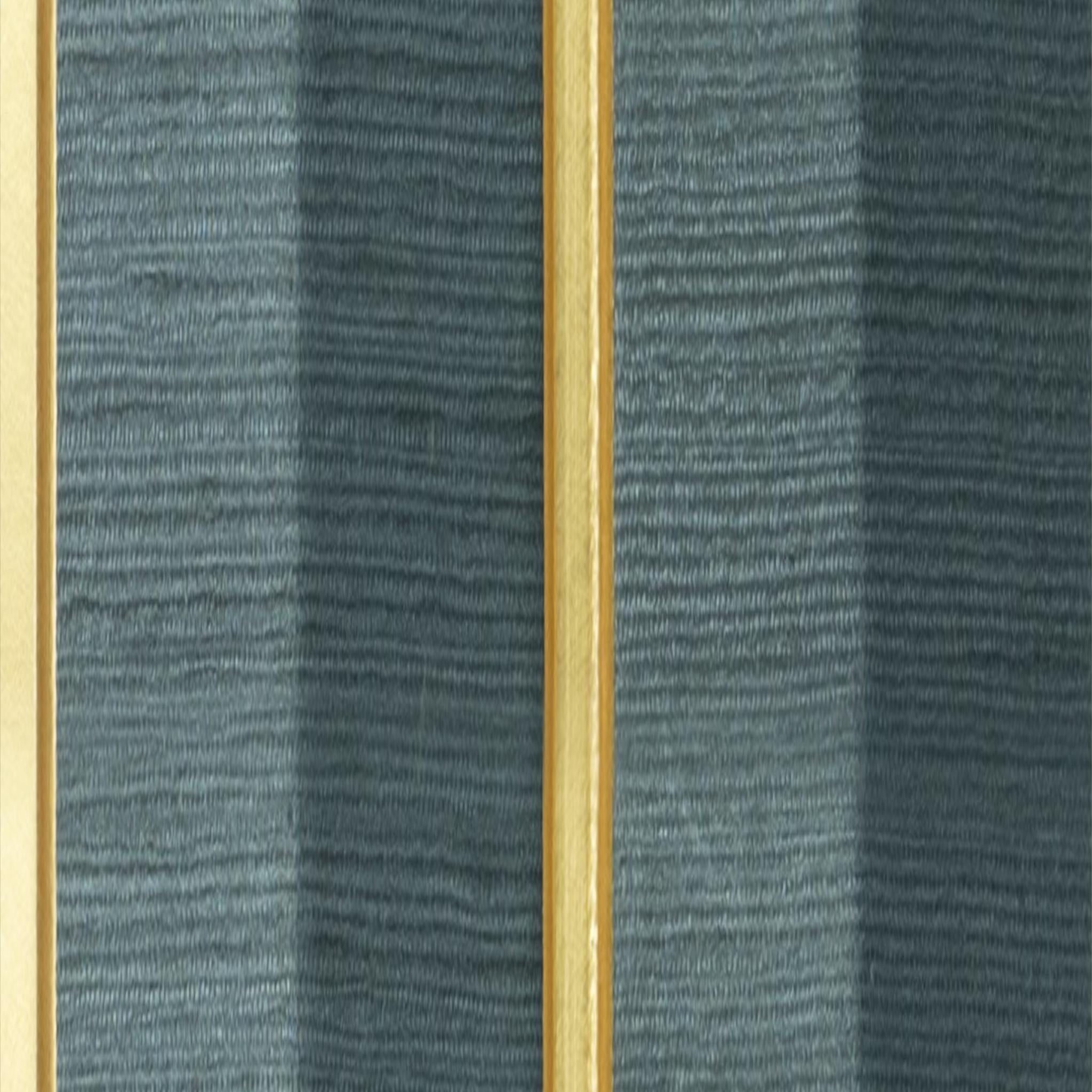 Grey Fabric Charcoal Louvers Panel 9.5x0.4 Ft - Pn 00680