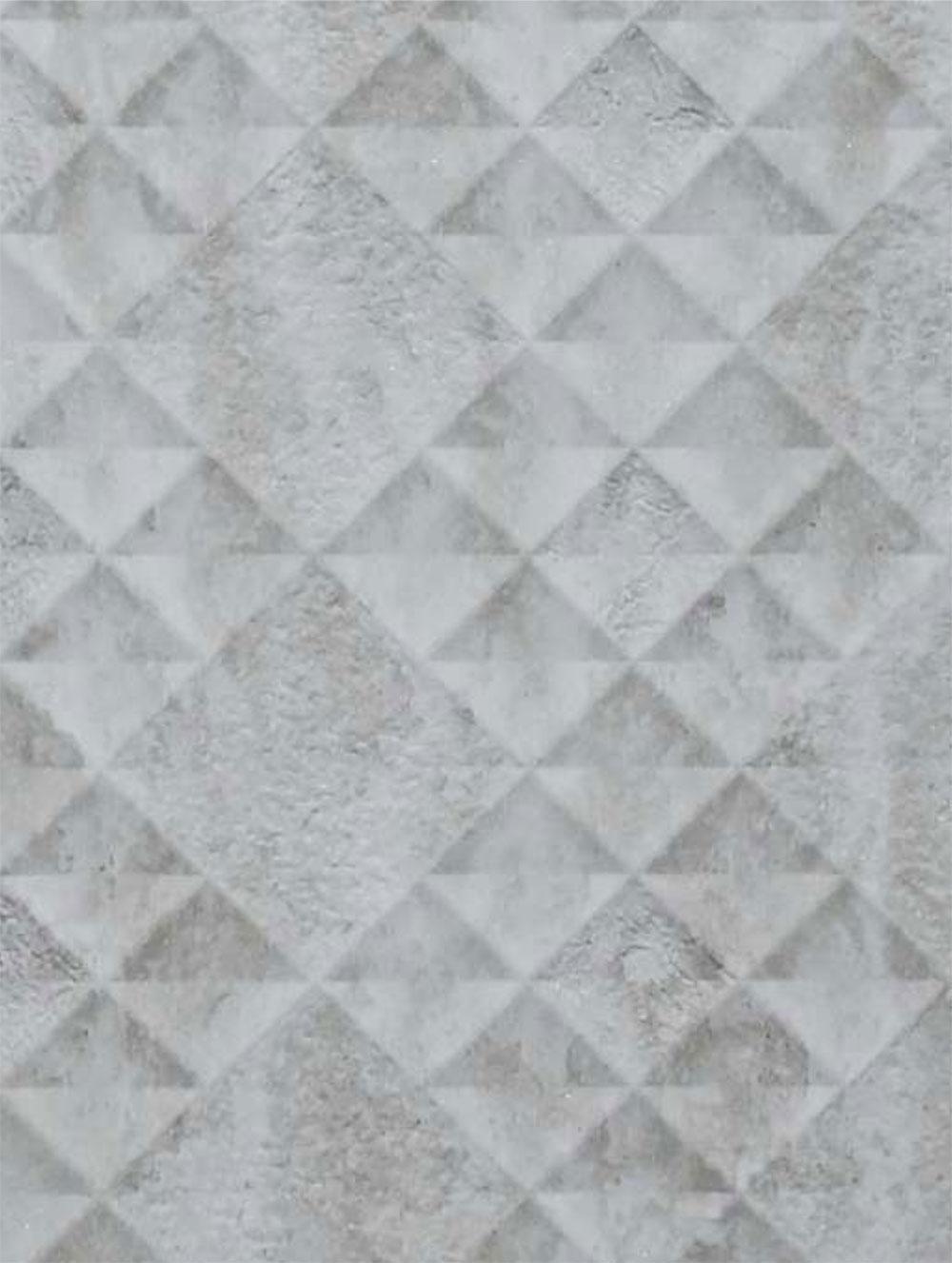 Grey Geometric Charcoal Decorative Wall Panel Designer 8x2 Ft - Ed 506