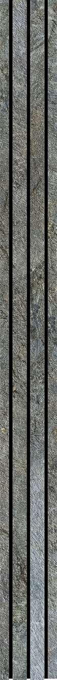 Grey Geometric Pvc Louvers Panel Designer 8x0.66 Ft - Pn 03751