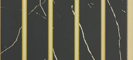 Grey Marble Charcoal Louver & Stone 9.5x0.5 Ft - Fl 6127