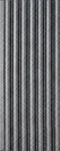 Grey Metallic Finish Charcoal Louvers Panel 8x0.41 Ft - 4510