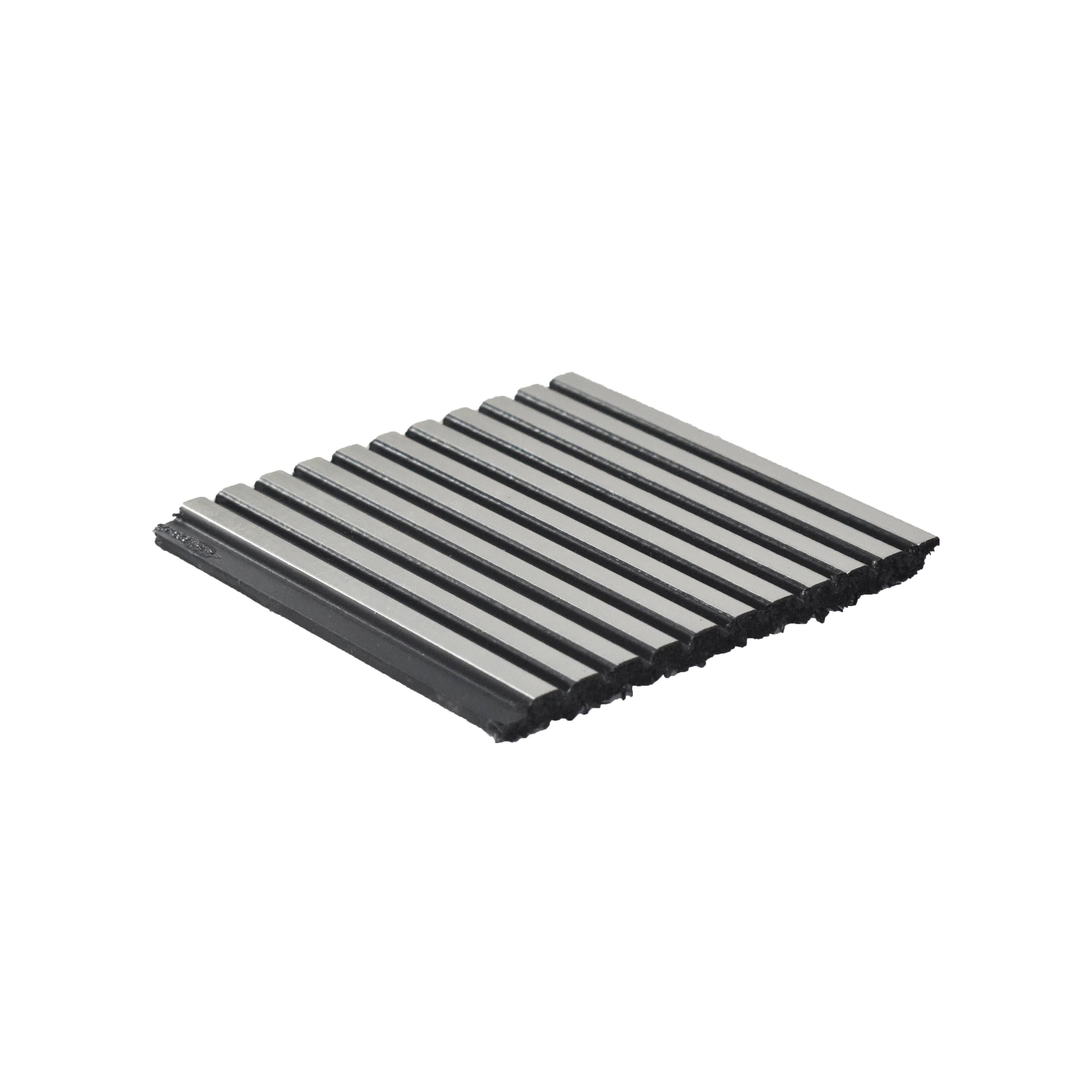 Grey Metallic Charcoal Louvers Panel 9.5x0.32 Ft - Pn 00472