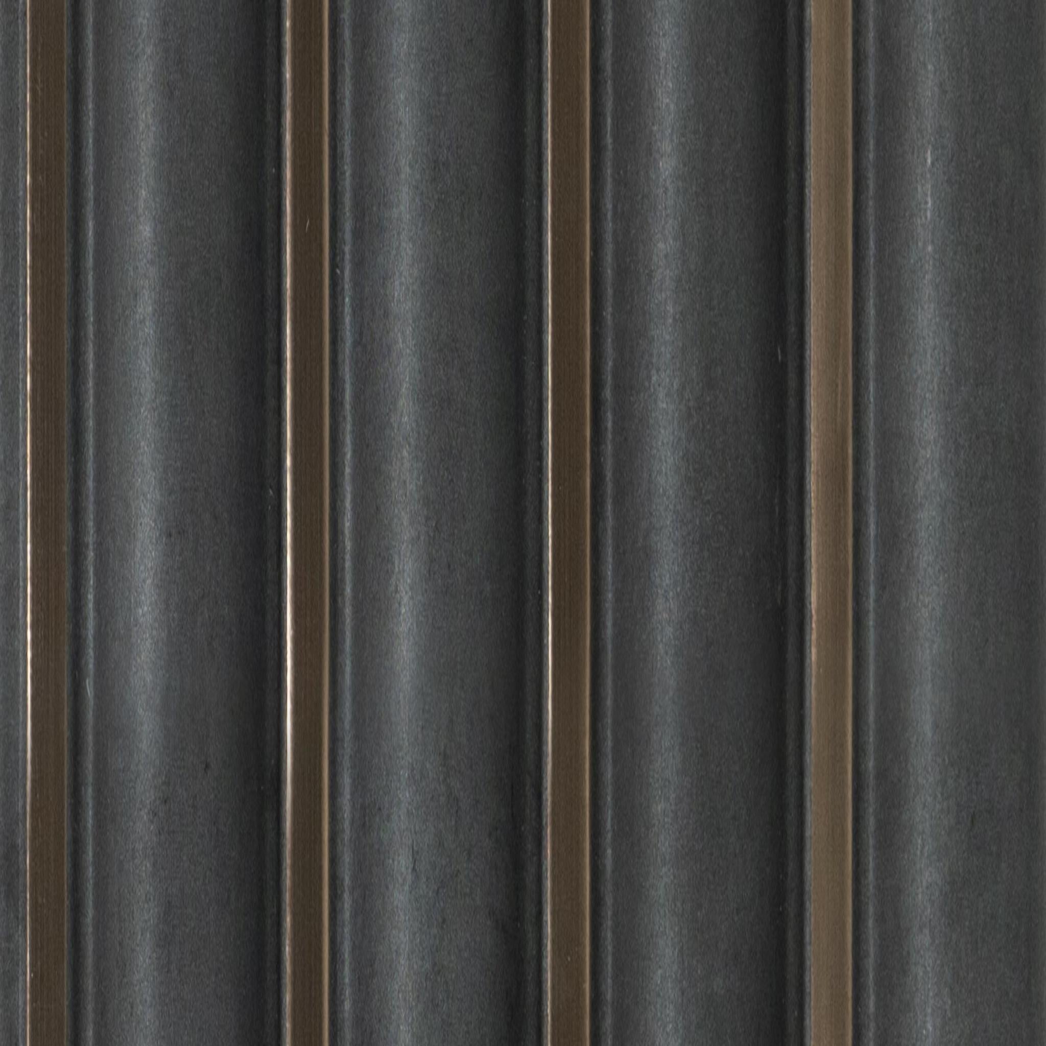 Grey Metallic Charcoal Louver 9.5x0.5 Ft - Pn 00500
