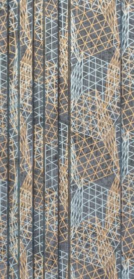 Grey Patterned Finish Charcoal Louver/Panel 8x0.41 ft designer Grey 4017