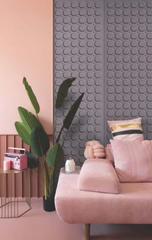 2528 Pvc,charcoal - Based Decorative Wall Panel Designer Grey 8x2 Ft Tr 1930