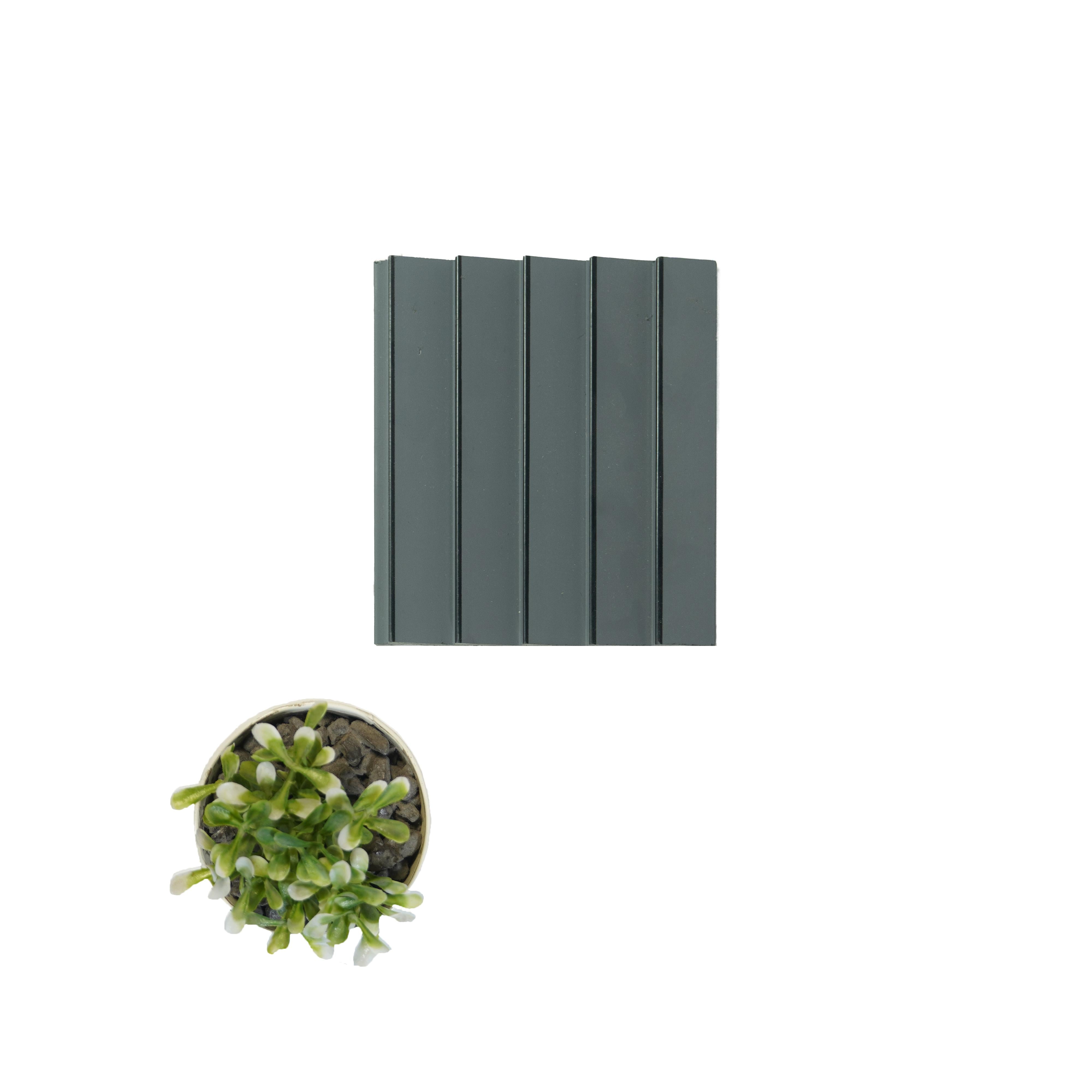 Grey Plain Colour Charcoal Louver Colors 8x0.39 Ft - Wl 1619