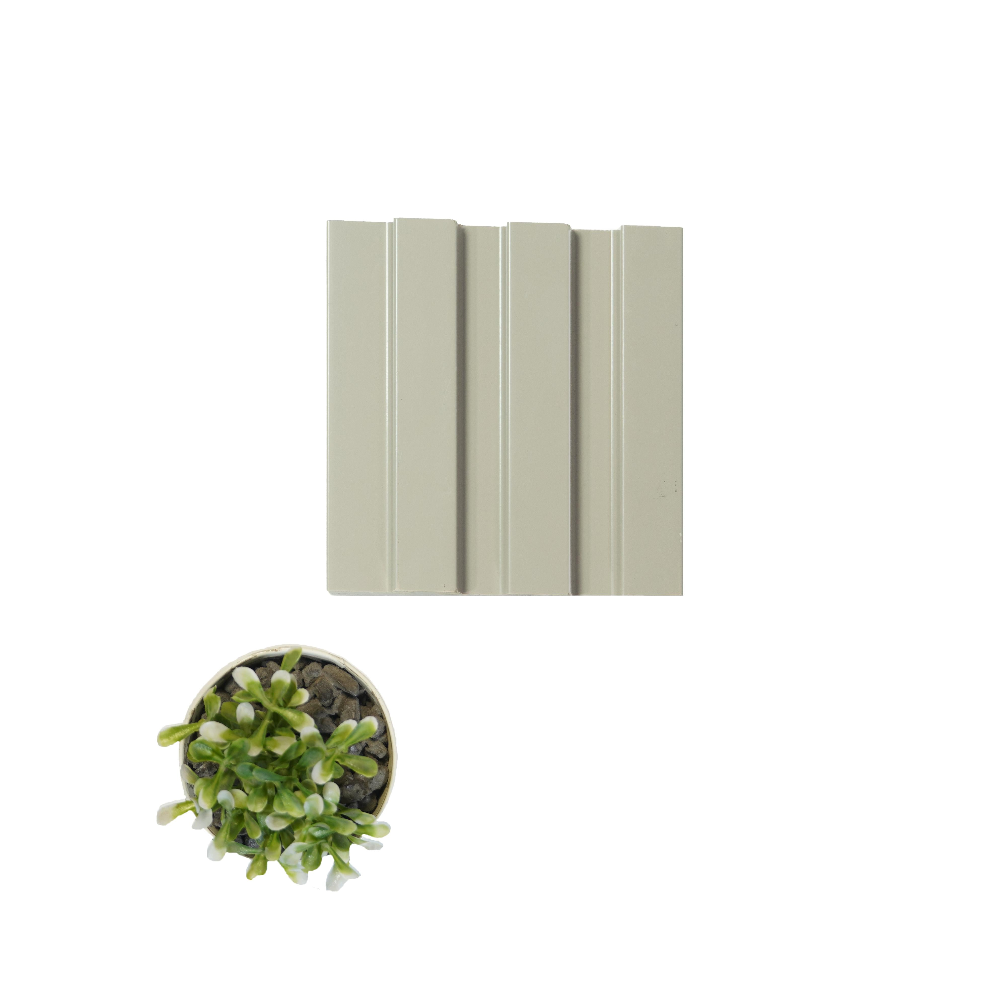 Grey Plain Colour Charcoal Louver Colors 8x0.39 Ft - Wl 1801
