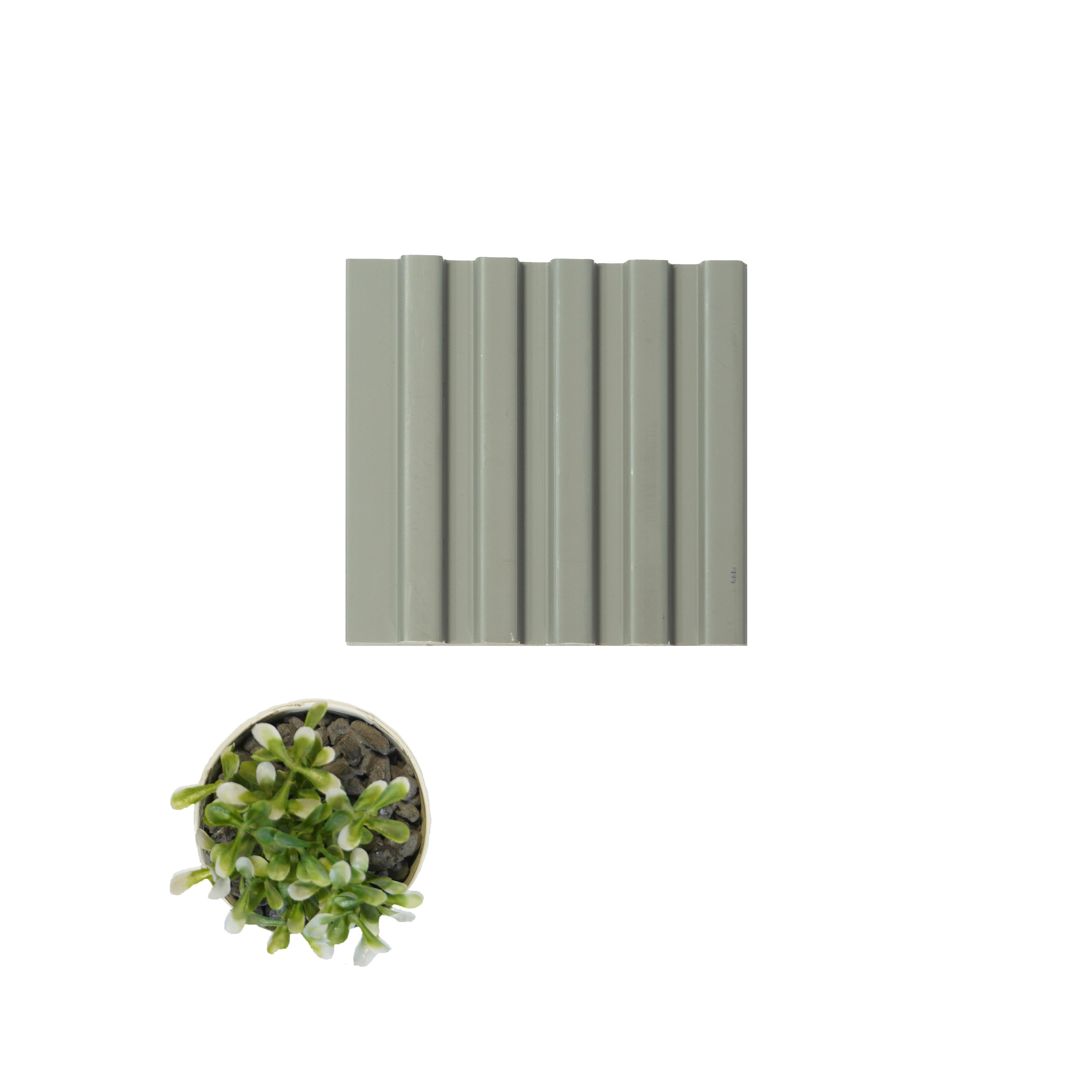 Grey Plain Colour Charcoal Louver Colors 8x0.39 Ft - Wl 1810
