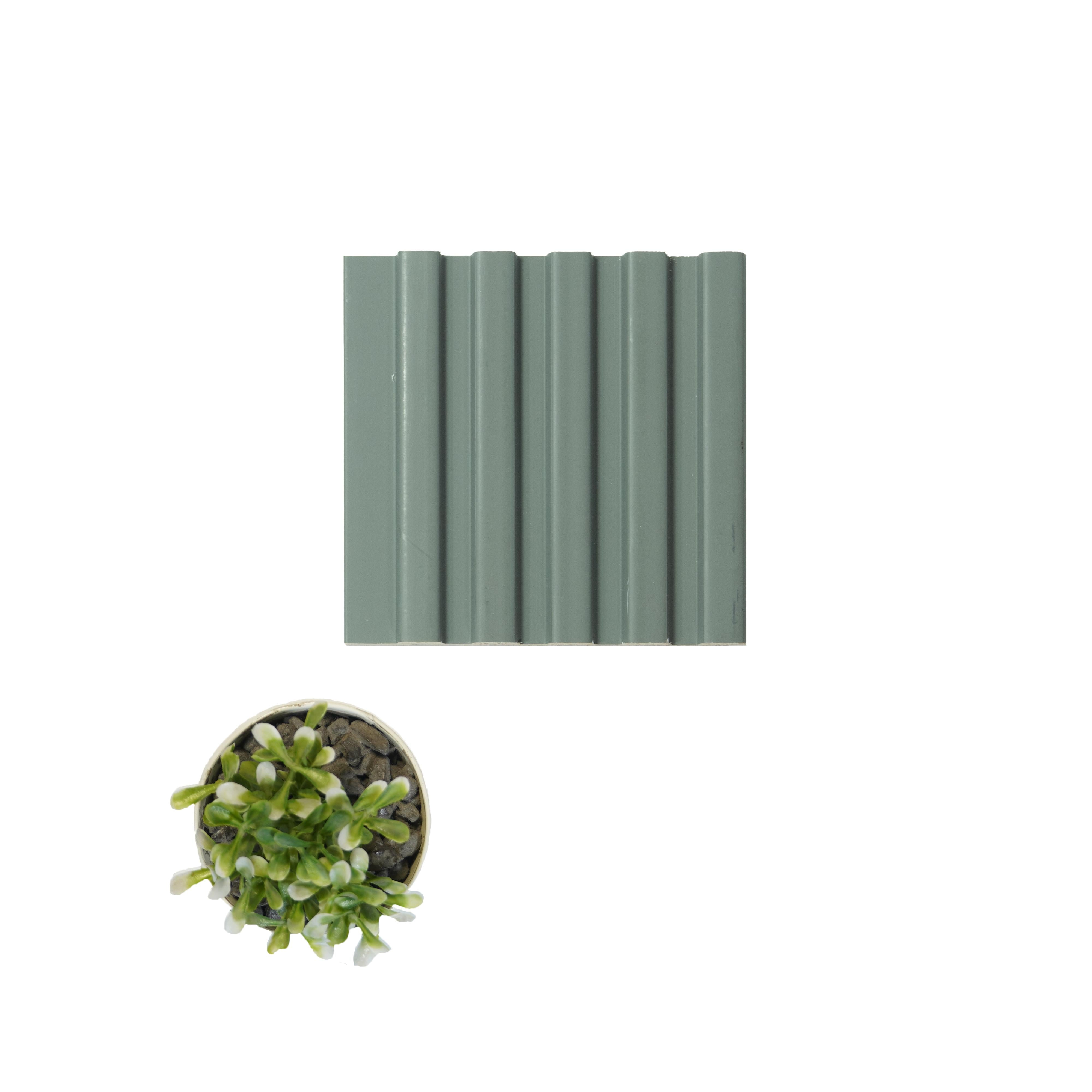 Grey Plain Colour Charcoal Louver Colors 8x0.39 Ft - Wl 1814
