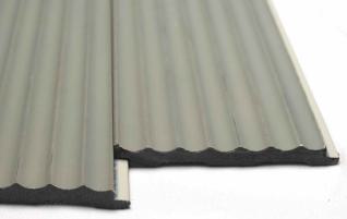 Plain Solids Charcoal Louvers Panel Colors Grey 8x0.33 Ft - Pn 00624