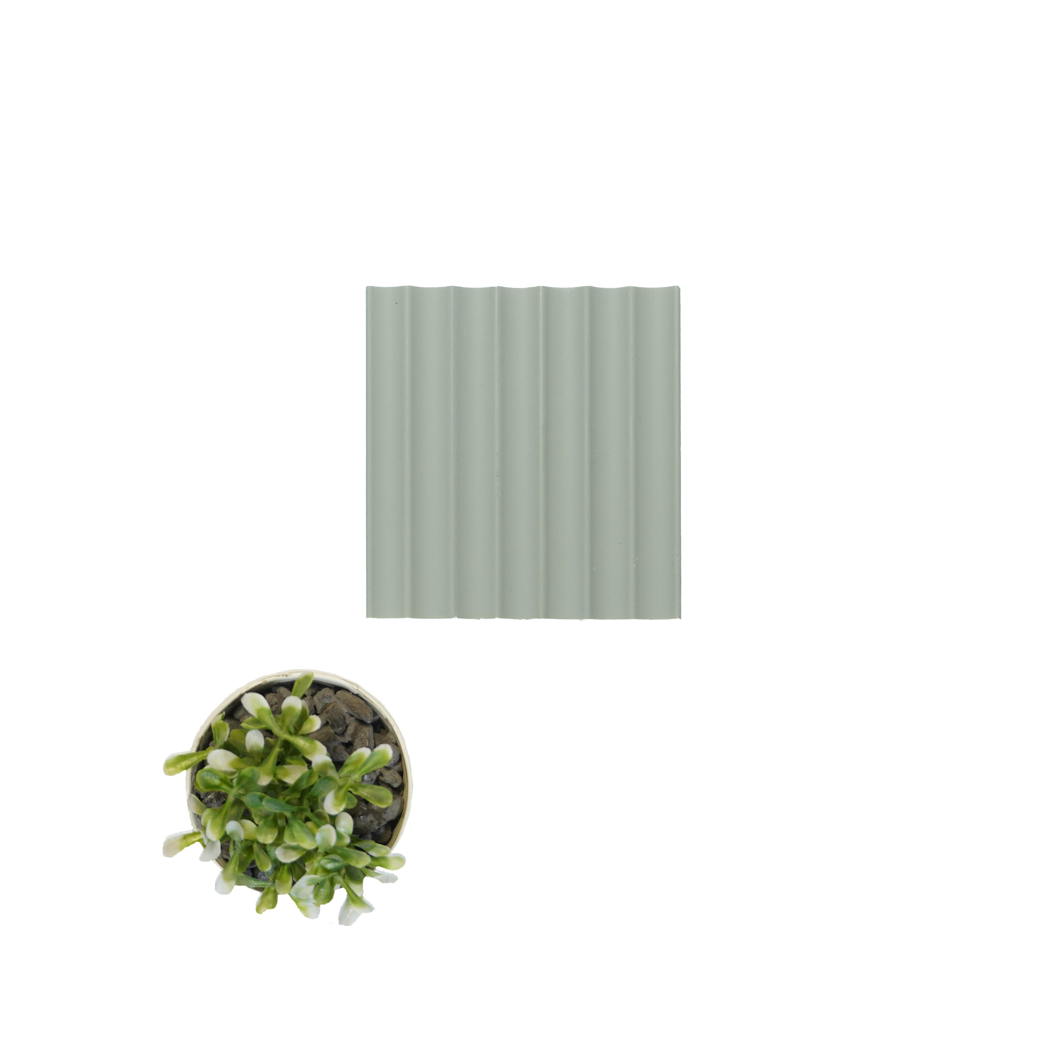 Plain Solids Charcoal Louvers Panel Colors Grey 8x0.33 Ft - Pn 00624