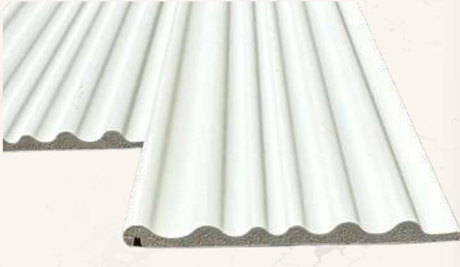 Plain Solids Charcoal Louvers Panel Colors Grey 9.5x0.4 Ft - Pn 00520