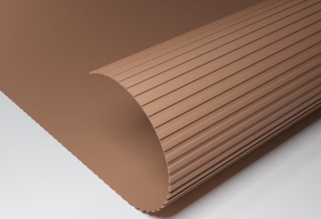 Grey Plain Colour Wood Pulp Flexible Soft Louver Colors 8x4 Ft - Tr 801