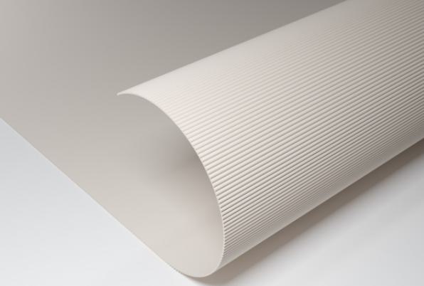 Grey Plain Colour Wood Pulp Flexible Soft Louver Colors 8x4 Ft - Tr 802
