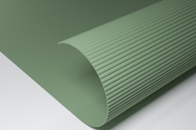 Grey Plain Colour Wood Pulp Flexible Soft Louver Colors 8x4 Ft - Tr 804