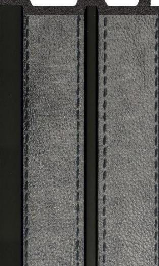 Grey Stitched Interlock Charcoal Louvers Fabric 8x0.4 Ft - Pn 02711 E