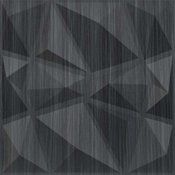 Elevate Interior Panels Gray Pine Wood Stone 3D Wall Panel 1.6x1.6 ft wood louvers Grey Grey_Stone