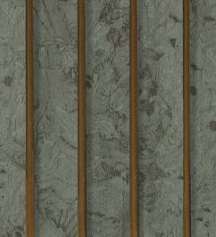 Grey marble louver panel with stone pattern and wooden slats, textured finish, visible veining and subtle sheen.