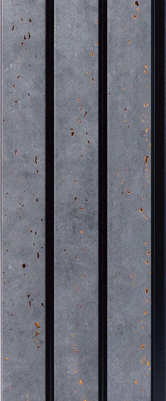 Grey Stone Charcoal Louver Marble & 8x0.4 Ft - Pn 05307