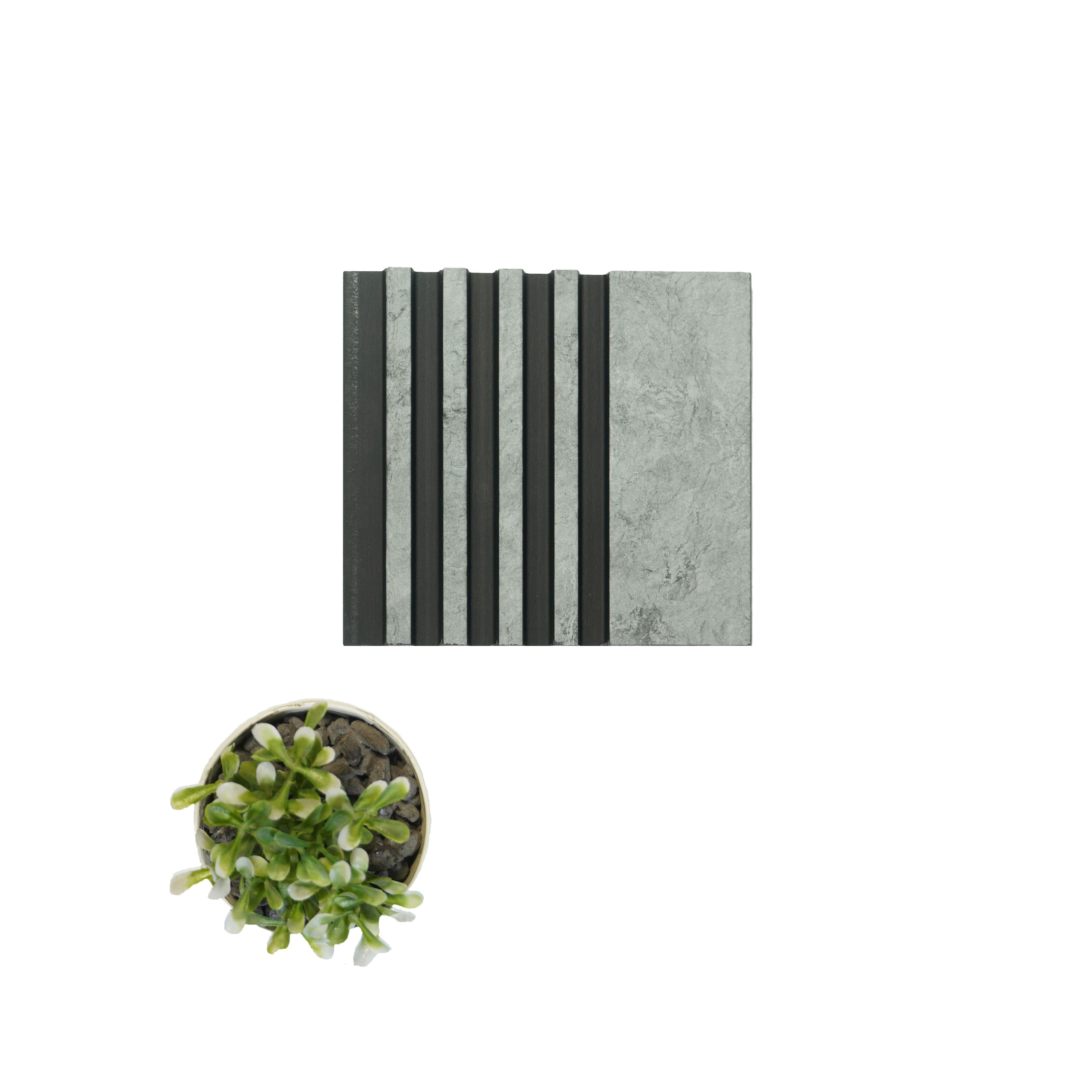 Grey Stone Charcoal Louver Marble & 9.5x0.39 Ft - Wl 3101