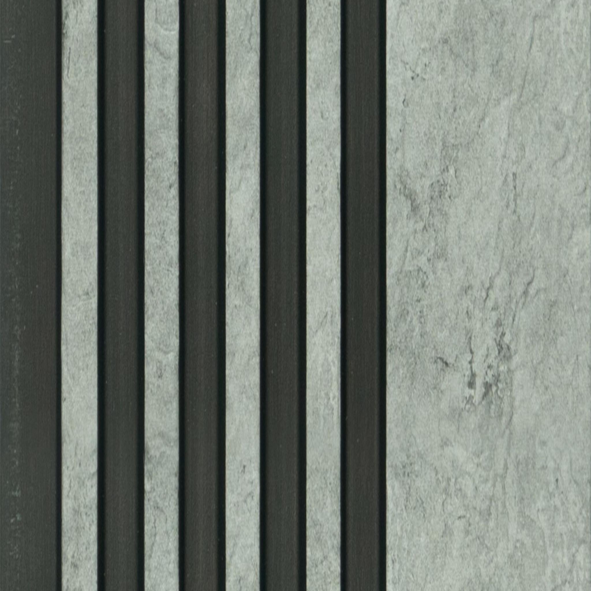 Grey Stone Charcoal Louver Marble & 9.5x0.39 Ft - Wl 3101