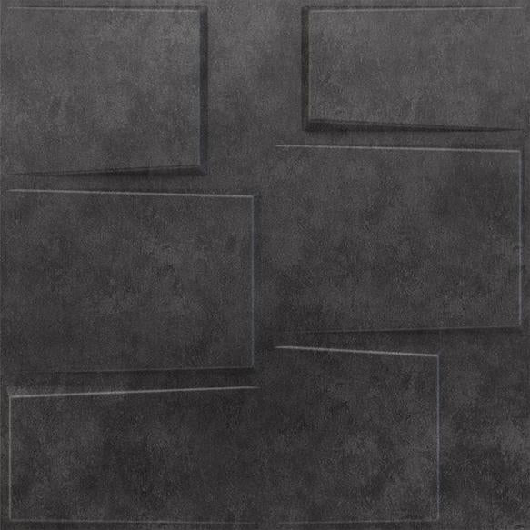 Nexa Gray Stream 3D Wall Panel Designer Grey 1.6x1.6 Ft -