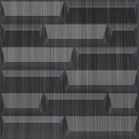 Elevate Interior Panels Gray Pine Wood Vault 3D Wall Panel 1.6x1.6 ft wood louvers Grey Grey_Vault