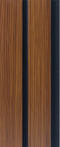 Greymica Brown Charcoal Louvers 8x0.39 ft wood Brown 4532