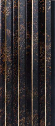 Brown Charcoal Louvers Marble & Stone 8x0.39 Ft - 4708
