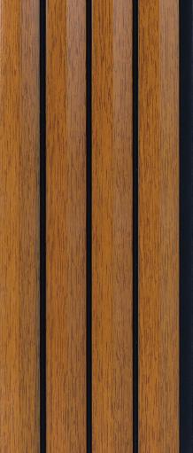 Greymica Brown Charcoal Louvers 8x0.39 ft wood Brown 4711