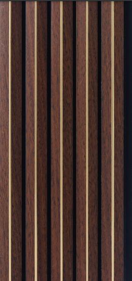 Greymica Brown Charcoal Louvers 8x0.39 ft wood Brown 4712