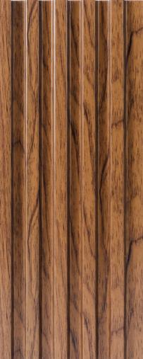 Brown Charcoal Louvers Wood 8x0.4 Ft - 4514