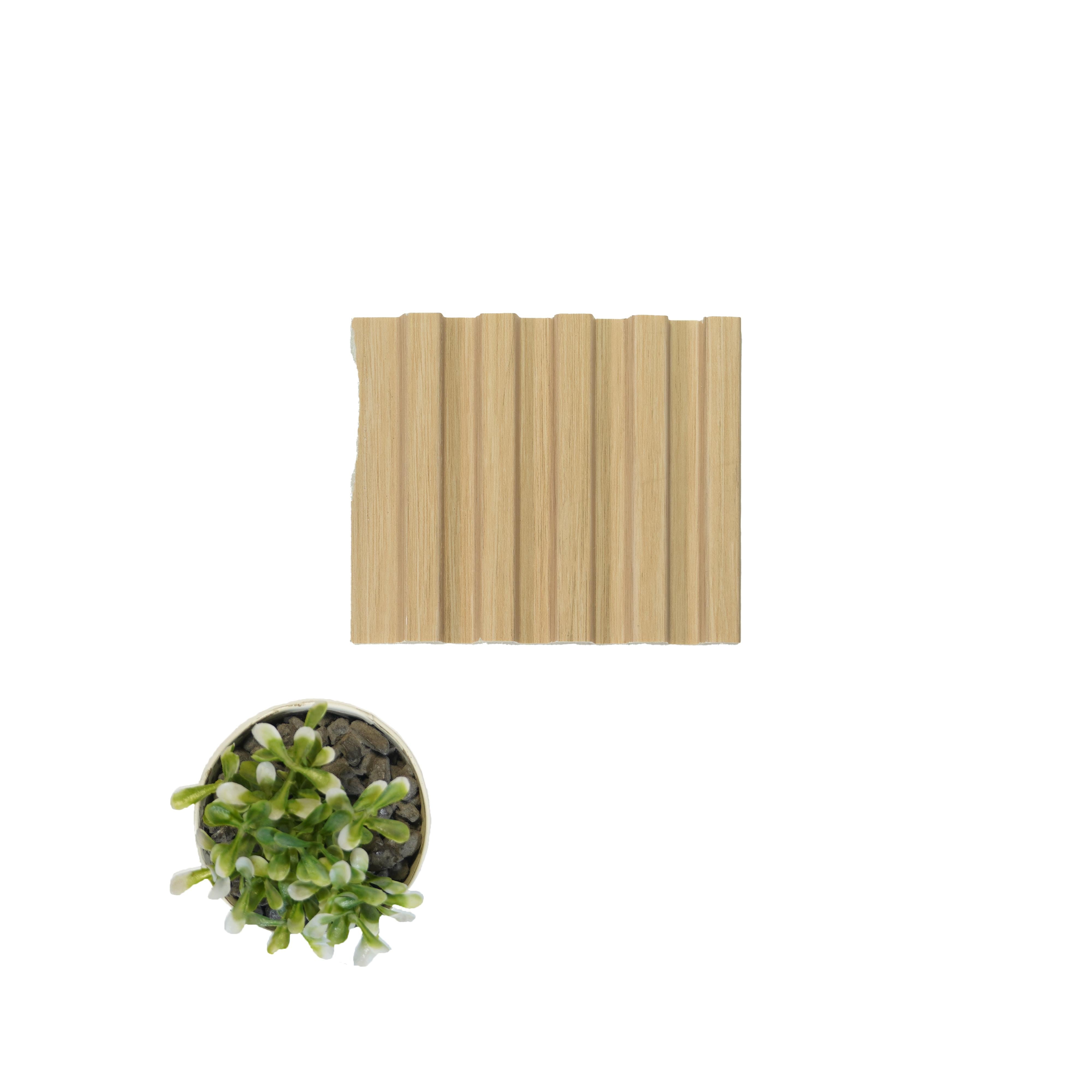 Greymica Brown Charcoal Louvers 8x0.4 ft wood Brown 4517