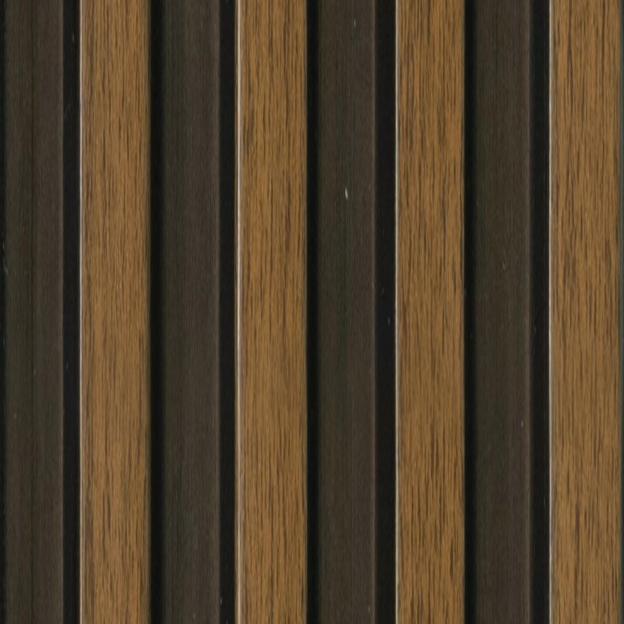 Greymica Brown Charcoal Louvers 8x0.4 ft wood Brown 4519