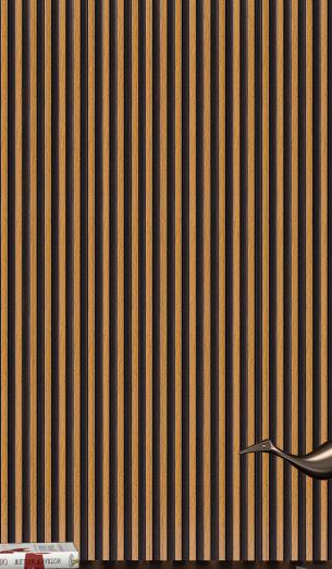 Greymica Brown Charcoal Louvers 8x0.4 ft wood Brown 4519