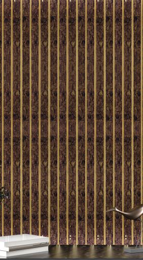 Brown Charcoal Louvers Wood 8x0.4 Ft - 4706