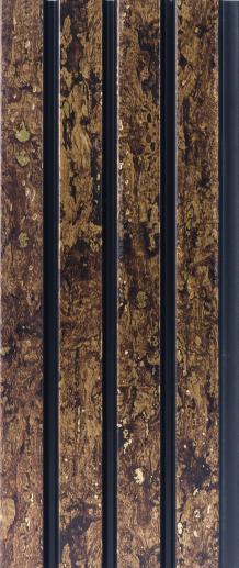 Greymica Brown Charcoal Louvers 8x0.41 ft wood Brown 4501