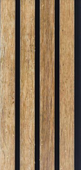 Greymica Brown Charcoal Louvers 8x0.41 ft wood Brown 4502