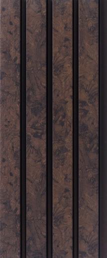 Greymica Brown Charcoal Louvers 8x0.41 ft wood Brown 4508