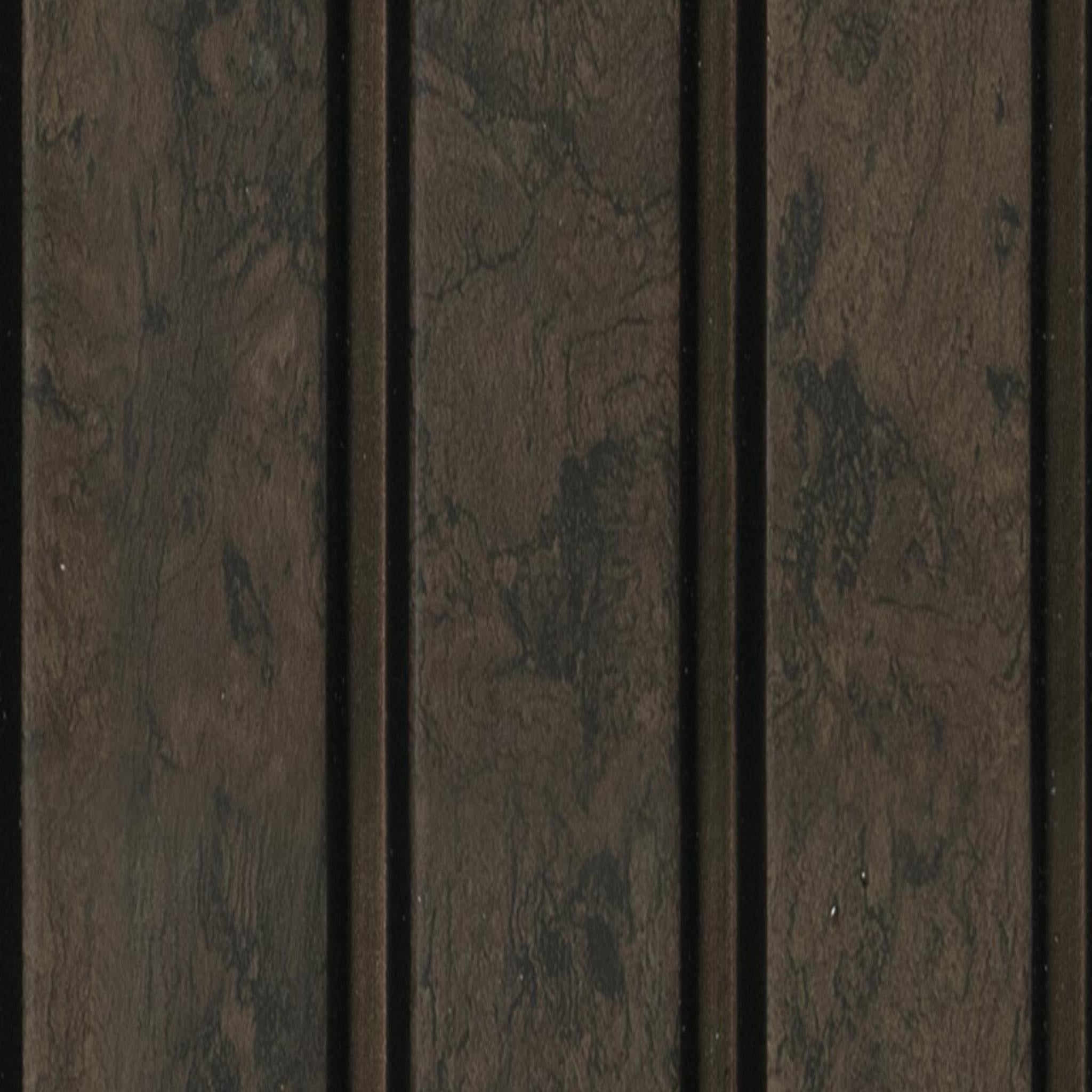 Greymica Brown Charcoal Louvers 8x0.41 ft wood Brown 4508