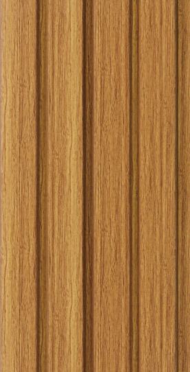 Brown Charcoal Louvers Wood 8x0.41 Ft - 4509