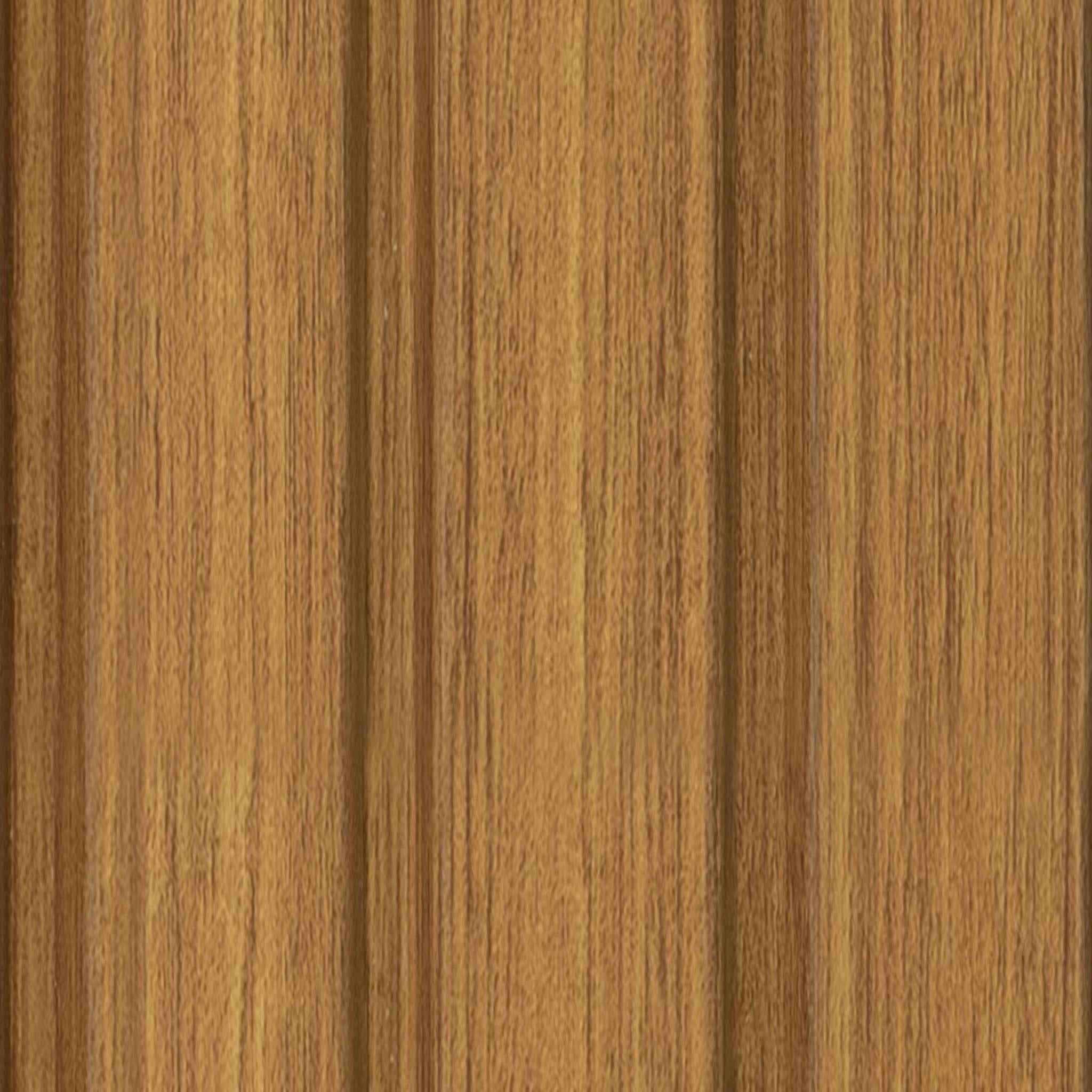Brown Charcoal Louvers Wood 8x0.41 Ft - 4509