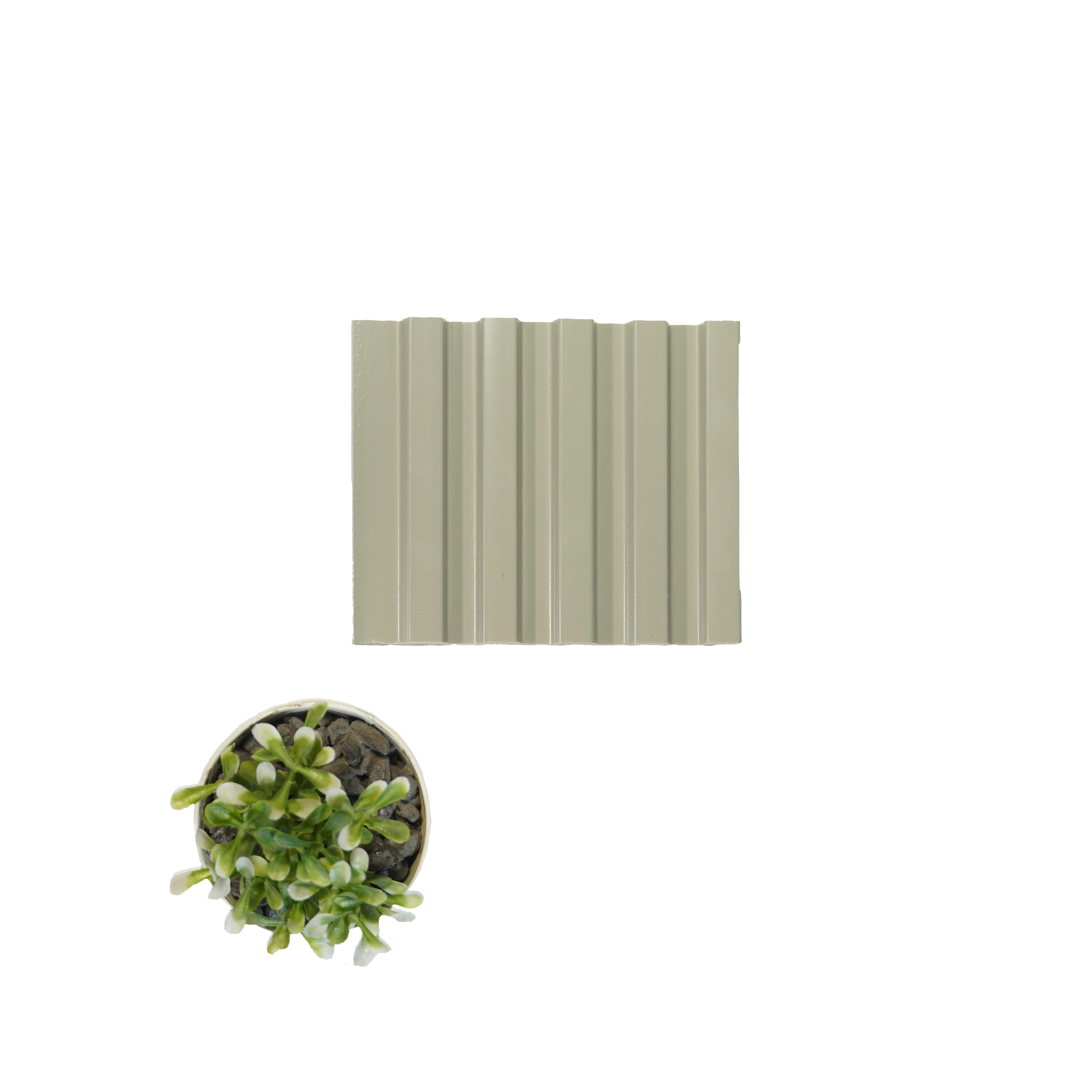 Cream Charcoal Louvers Plain Colors 8x0.4 Ft - 4512