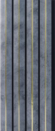 Grey Charcoal Louvers Marble & Stone 8x0.39 Ft - 4709
