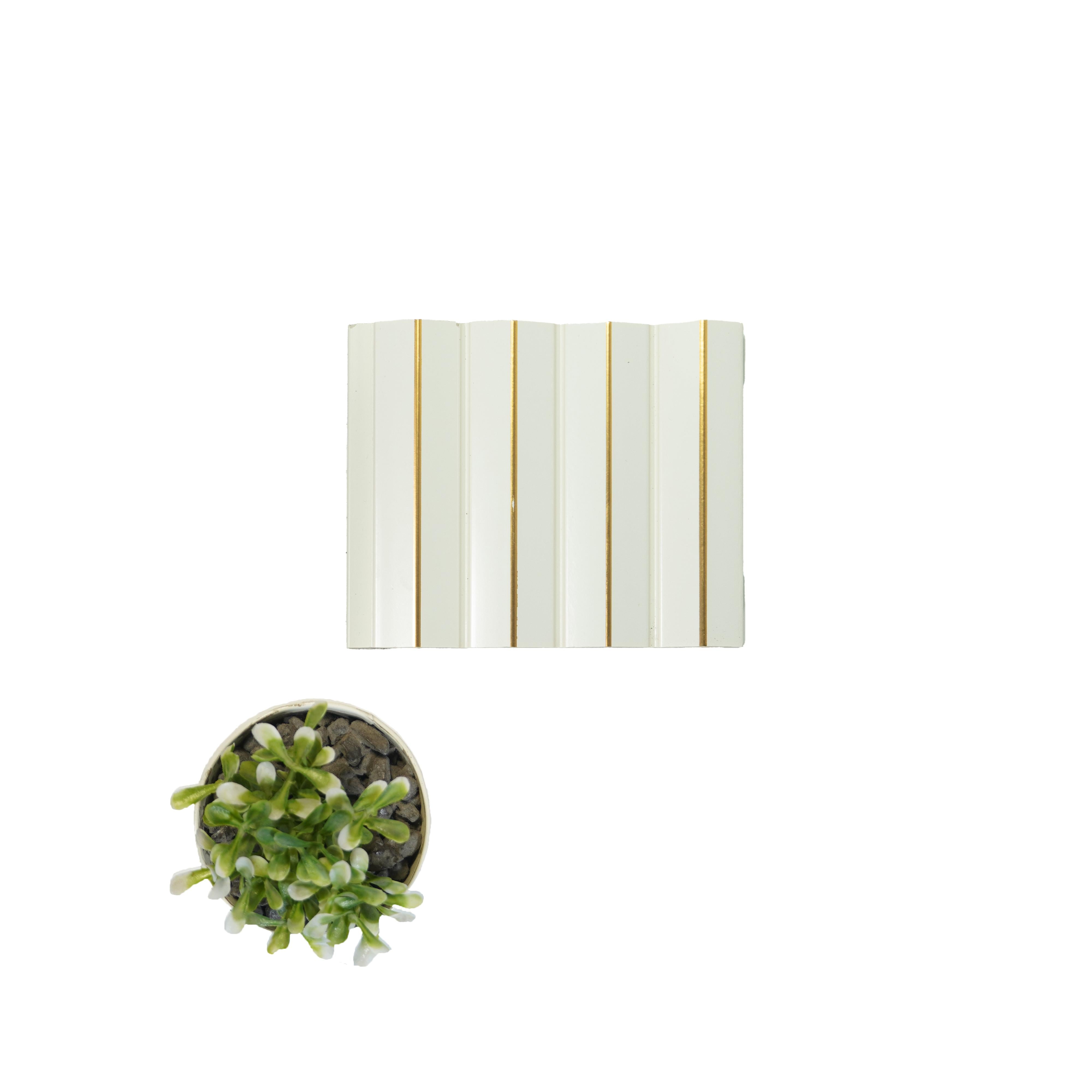 White Charcoal Louvers Plain Colors 8x0.39 Ft - 4707