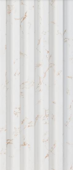 Greymica White Charcoal Louvers 8x0.4 ft marble & stone White 4518