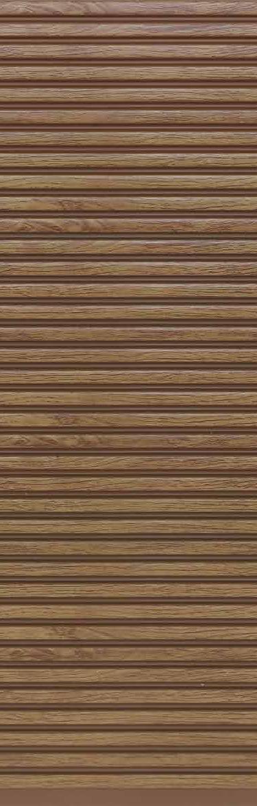 Iconica Series Louvers Designer Brown 8x1 Ft - Ic 1501